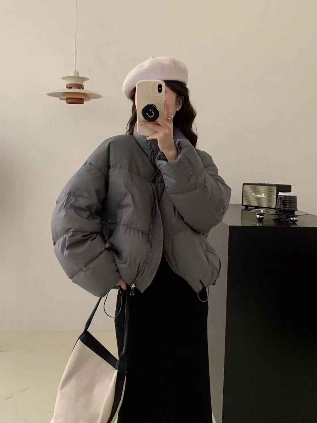 Cotton-padded Coat Women's Stand Collar Short Cotton Padded Coat