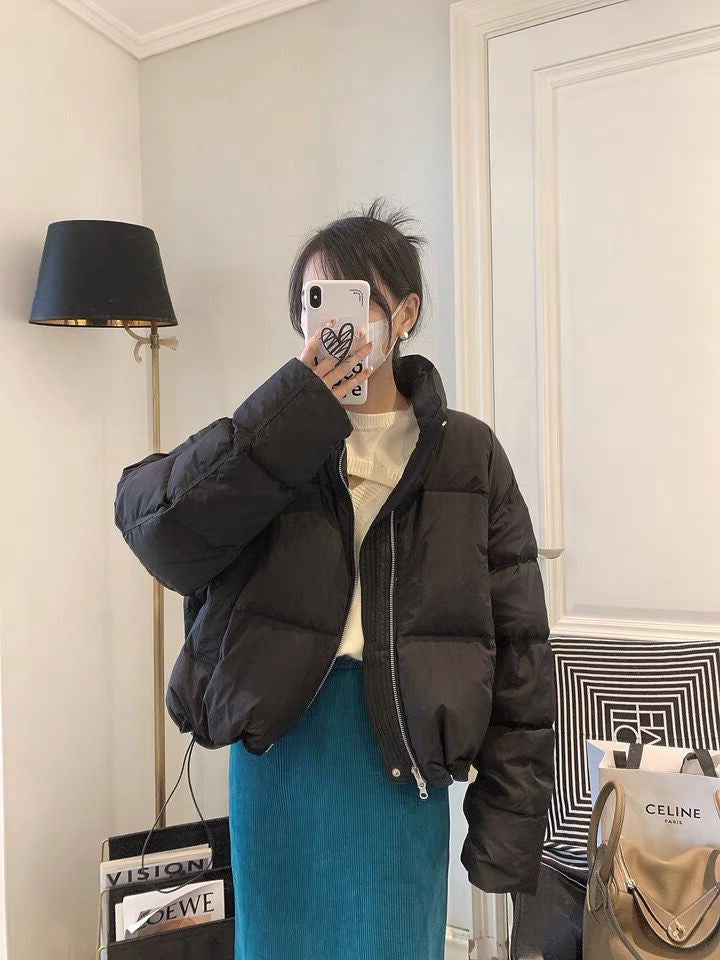 Cotton-padded Coat Women's Stand Collar Short Cotton Padded Coat