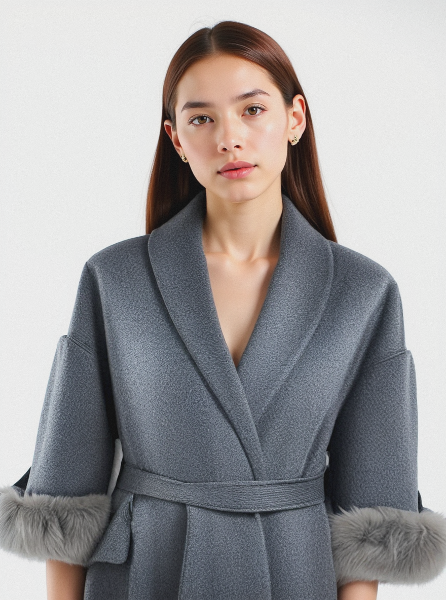 Luxury herfst Wrap Coat